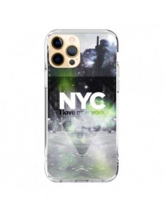 Cover iPhone 12 Pro Max I Love New York City Verde -...