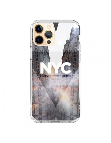 Coque iPhone 12 Pro Max I Love New York City Orange - Javier Martinez