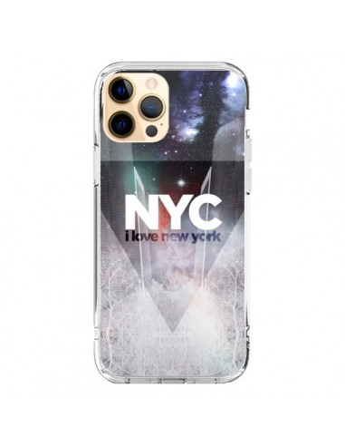 Coque iPhone 12 Pro Max I Love New York City Bleu - Javier Martinez