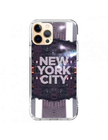 Coque iPhone 12 Pro Max New York City Violet - Javier Martinez