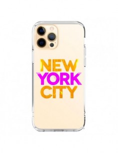 Coque iPhone 12 Pro Max New York City NYC Orange Rose...