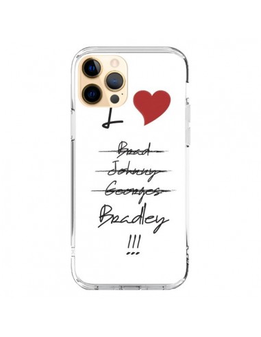 Coque iPhone 12 Pro Max I love Bradley Coeur Amour - Julien Martinez