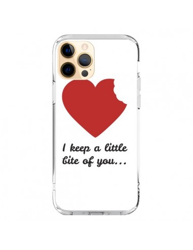 Coque iPhone 12 Pro Max I Keep a little bite of you Coeur Love Amour - Julien Martinez