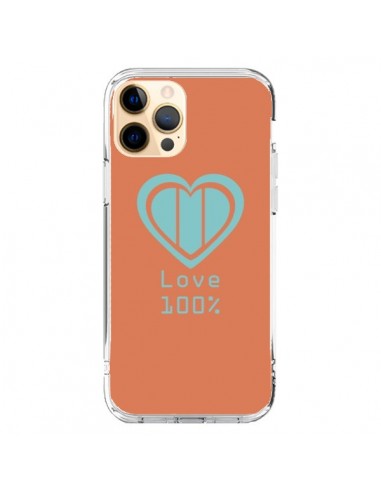 Coque iPhone 12 Pro Max Love 100% Coeur Amour - Julien Martinez