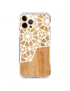 Cover iPhone 12 Pro Max Frozen Stars Stelle Legno Azteque...