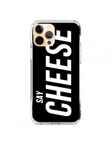 iPhone 12 Pro Max Case Say Cheese Smile Black - Jonathan Perez