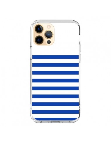 Coque iPhone 12 Pro Max Mariniere Bleu - Jonathan Perez