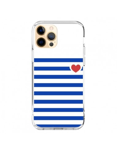 Coque iPhone 12 Pro Max Mariniere Coeur - Jonathan Perez