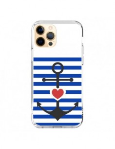 Cover iPhone 12 Pro Max Mariniere Ancora Marina Cuore -...