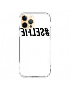 iPhone 12 Pro Max Case Hashtag Selfie Black Rovesciato -...
