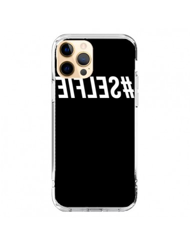 Coque iPhone 12 Pro Max Hashtag Selfie Blanc Inversé - Jonathan Perez