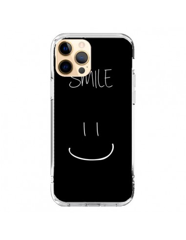 Coque iPhone 12 Pro Max Smile Souriez Noir - Jonathan Perez