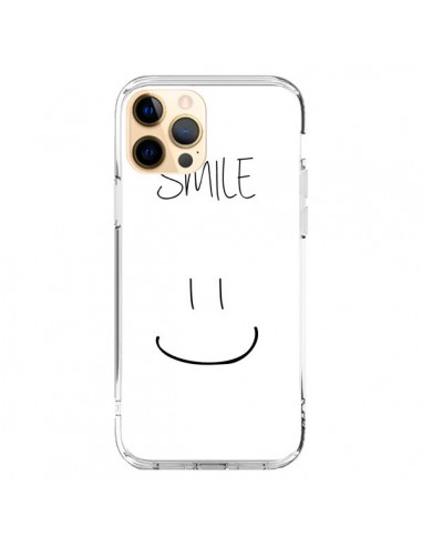 Coque iPhone 12 Pro Max Smile Souriez en Blanc - Jonathan Perez