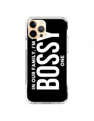 Coque iPhone 12 Pro Max In our family i'm the Bossy one - Jonathan Perez