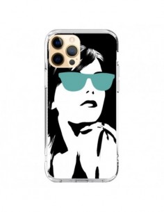 iPhone 12 Pro Max Case Fille Lunettes Blues - Jonathan Perez