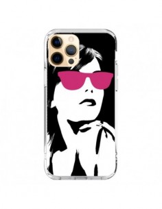 Coque iPhone 12 Pro Max Fille Lunettes Roses - Jonathan...