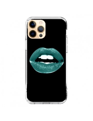Coque iPhone 12 Pro Max Lèvres Bleues - Jonathan Perez