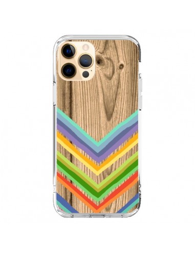 Cover iPhone 12 Pro Max Tribal Azteco Legno Wood - Jonathan Perez