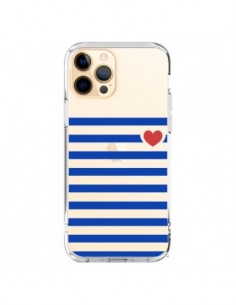 iPhone 12 Pro Max Case Mariniere Heart Love Clear -...