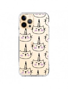 Cover iPhone 12 Pro Max Unicorno Disegno Trasparente -...