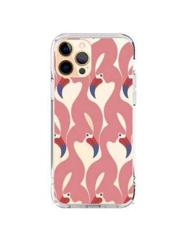 Coque iPhone 12 Pro Max Flamant Rose Flamingo Transparente - Dricia Do