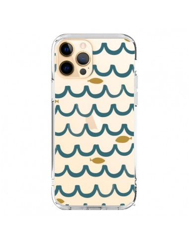 Cover iPhone 12 Pro Max Pesce Acqua Trasparente - Dricia Do