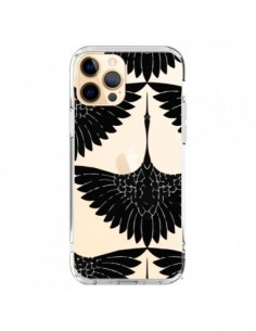 Cover iPhone 12 Pro Max Pavone Trasparente - Dricia Do