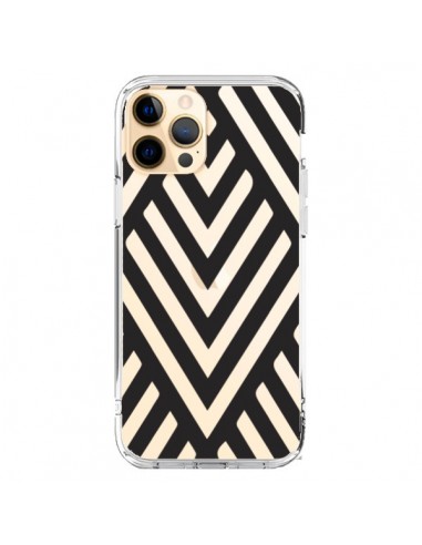 iPhone 12 Pro Max Case Geometrico Aztec Black Clear - Dricia Do
