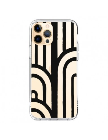 iPhone 12 Pro Max Case Geometrico Black Clear - Dricia Do