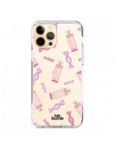 Coque iPhone 12 Pro Max Candy Bonbons Transparente -...
