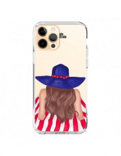 iPhone 12 Pro Max Case Beah Girl Girl Beach Clear -...