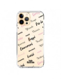 Coque iPhone 12 Pro Max Ballerina Ballerine Mots...
