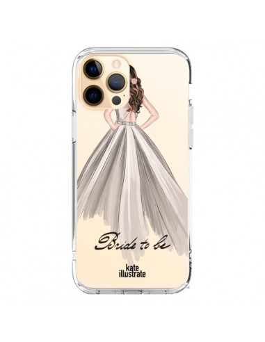 Coque iPhone 12 Pro Max Bride To Be Mariée Mariage Transparente - kateillustrate