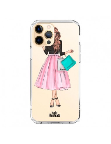 Cover iPhone 12 Pro Max Shopping Time Trasparente - kateillustrate