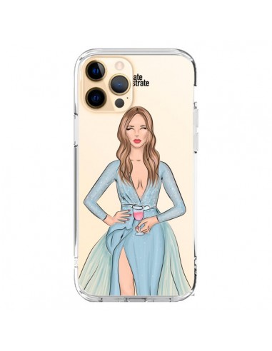 Coque iPhone 12 Pro Max Cheers Diner Gala Champagne Transparente - kateillustrate