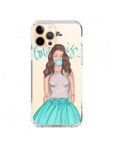 Coque iPhone 12 Pro Max Bubble Girls Tiffany Bleu...