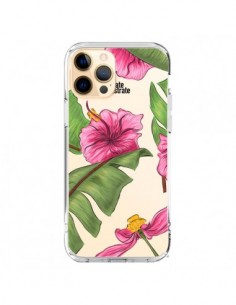 Cover iPhone 12 Pro Max Tropical Leaves Fioris Foglie...