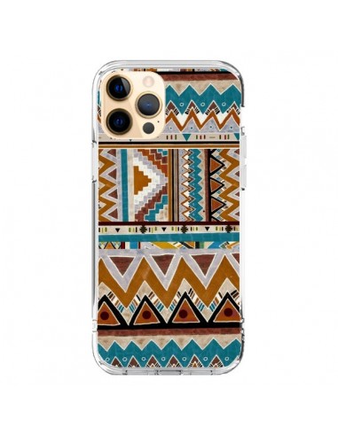 Cover iPhone 12 Pro Max Azteco Verde Marrone - Kris Tate