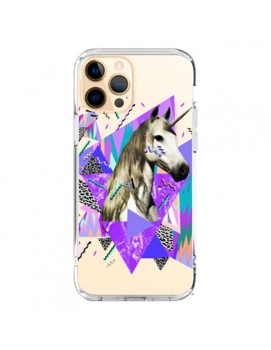 Coque iPhone 12 Pro Max Licorne Unicorn Azteque Transparente - Kris Tate