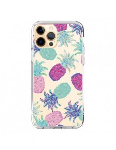 Cover iPhone 12 Pro Max Ananas Frutta Estate Trasparente...