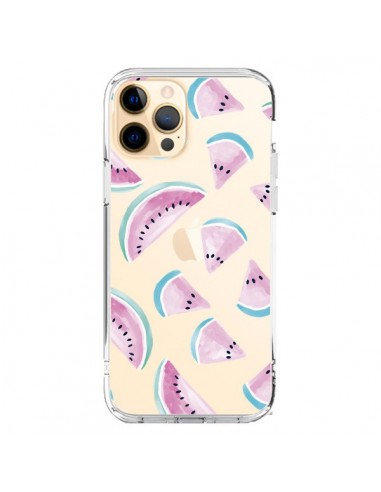 Coque iPhone 12 Pro Max Pasteque Watermelon Fruit Ete Summer Transparente - Lisa Argyropoulos