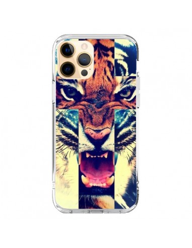 Coque iPhone 12 Pro Max Tigre Swag Croix Roar Tiger - Laetitia