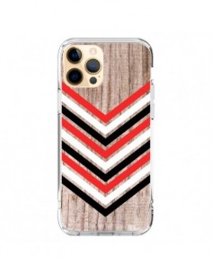 Coque iPhone 12 Pro Max Tribal Aztèque Bois Wood Flèche...