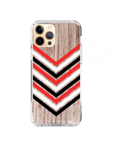 iPhone 12 Pro Max Case Tribal Aztec Wood Wood Arrow Red White Black - Laetitia