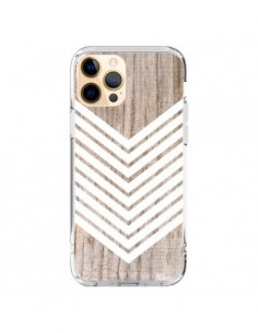 Cover iPhone 12 Pro Max Tribale Azteco Legno Wood Freccia...