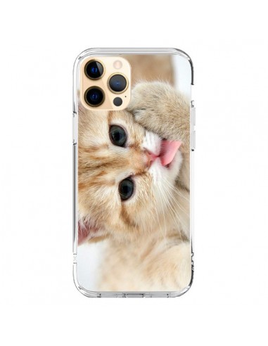 Coque iPhone 12 Pro Max Chat Cat Tongue - Laetitia