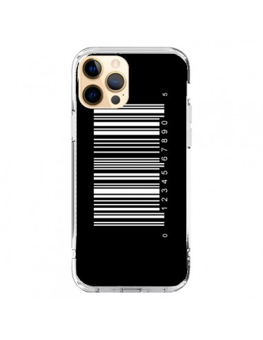 Coque iPhone 12 Pro Max Code Barres Blanc - Laetitia