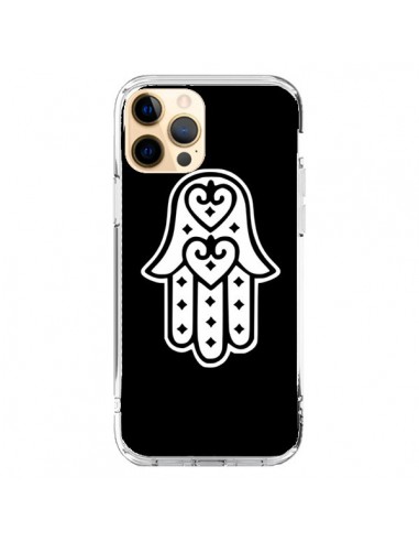 Coque iPhone 12 Pro Max Main de Fatma Oeil Noir - Laetitia