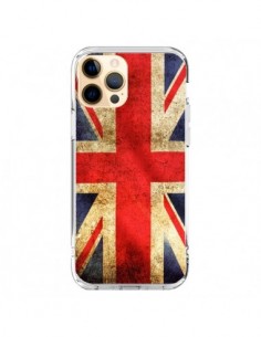 Coque iPhone 12 Pro Max Drapeau Angleterre Anglais UK -...