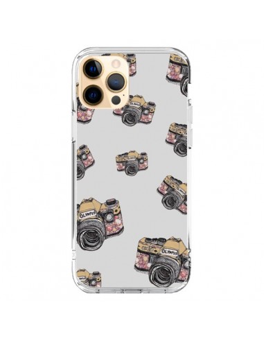 Coque iPhone 12 Pro Max Appareil photo vintage Rose - Laetitia